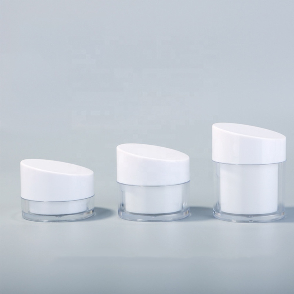 wholesale high quality 20g 30g 50g thicker double wall cream jar non toxic scrub cosmetic containers skin care packaging
