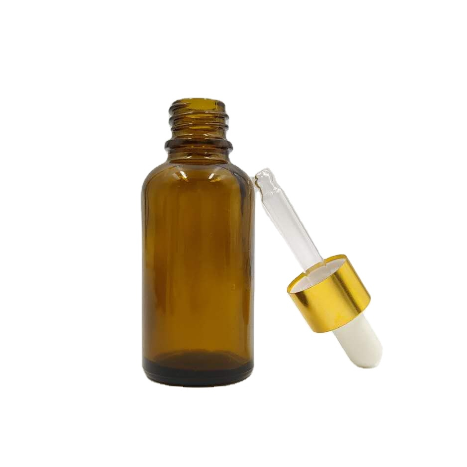 wholesale high quality 50ml amber glass dropper bottle for essential oil