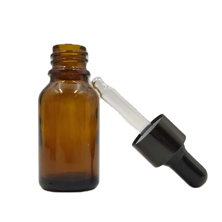wholesale high quality 50ml amber glass dropper bottle for essential oil