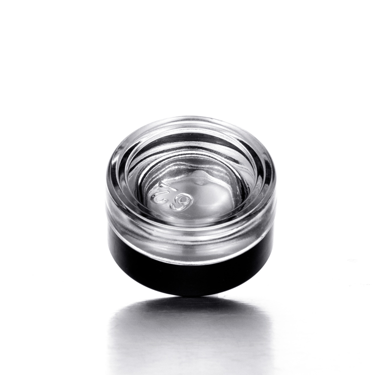 wholesale in stock clear 3g 5g 7g envases de vidrio small mini 9ml glass jar child proof cylinder glass jar