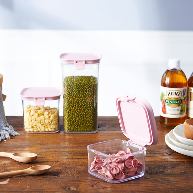 wholesale kitchen candy bottles Airtight cereal Canister Storage Jar container set for beans oatmeal Dry Food Snack Dried Fruit