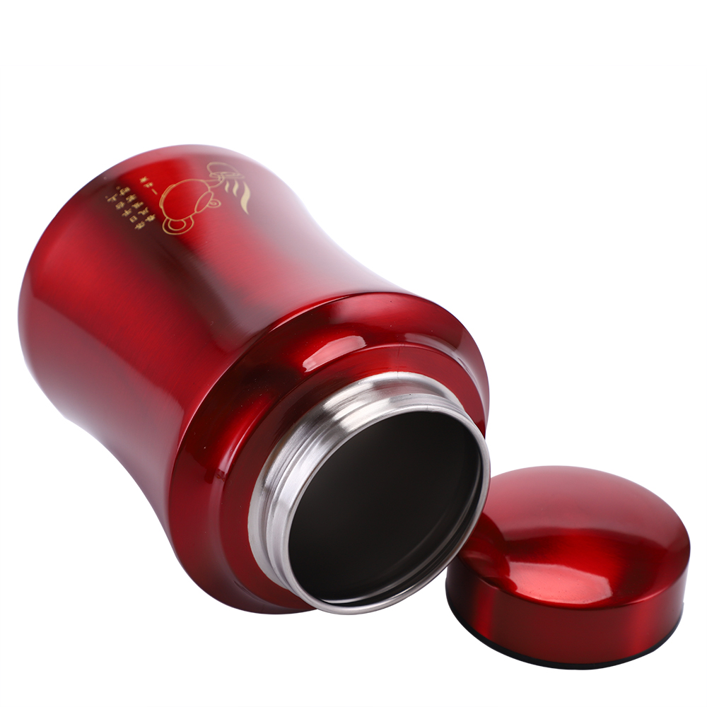 wholesale large capacity portable luxury stainlee steel storage tea jars with lid