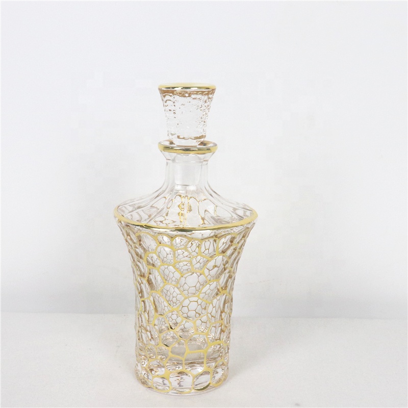 wholesale lead free crystal glass perfume bottle for arabic oud