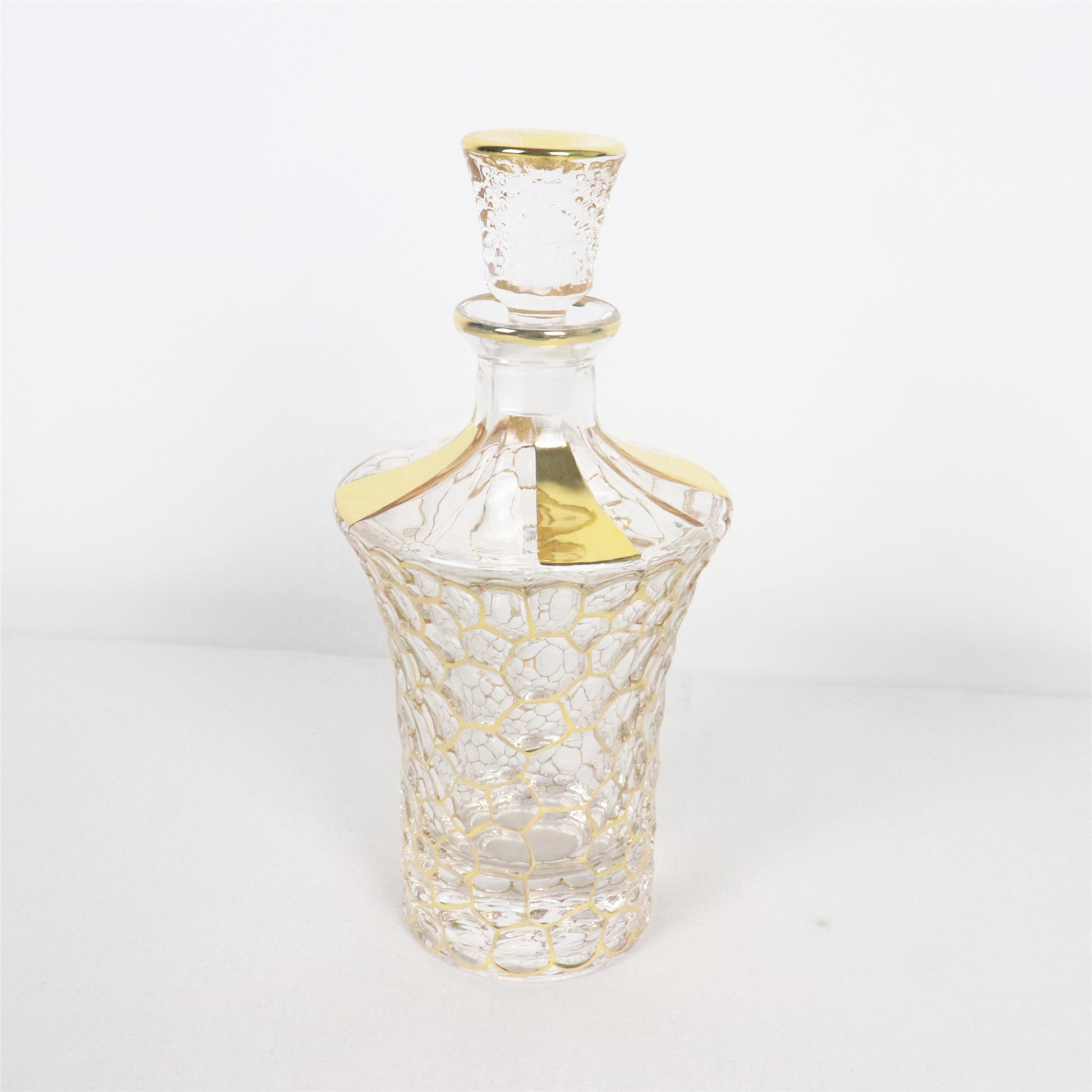 wholesale lead free crystal glass perfume bottle for arabic oud