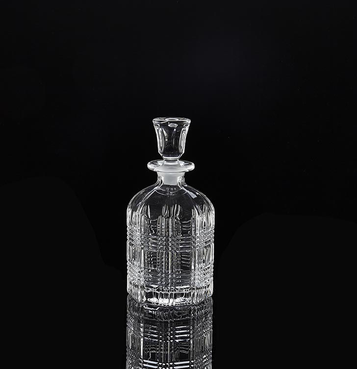 wholesale lead free crystal glass perfume bottle for arabic oud