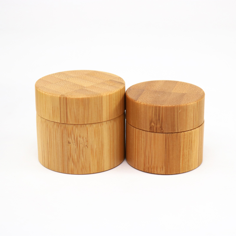 wholesale lip balm container empty bamboo lid jar 15g 20g bamboo cosmetic cream jar