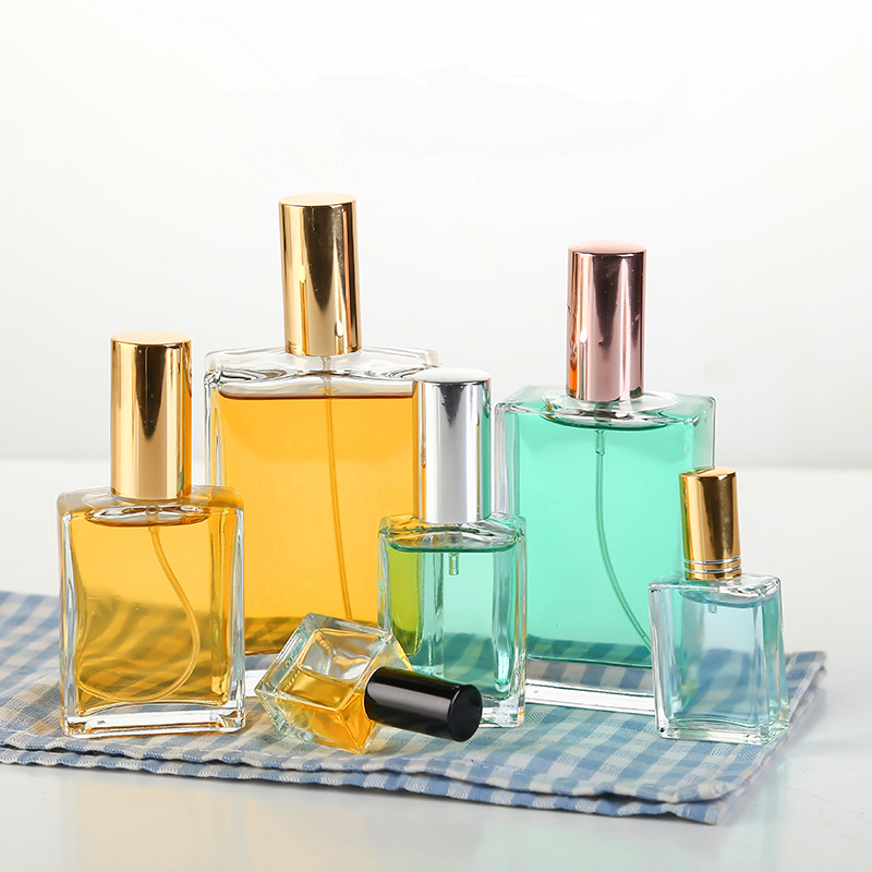 wholesale luxury 30ml 35ml 60ml 50ml 100ml refillable custom matte essential design cap clear spray empty glass perfume bottles