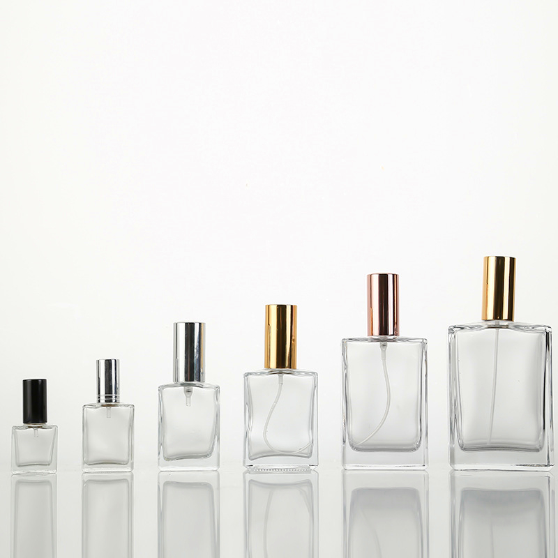 wholesale luxury 30ml 35ml 60ml 50ml 100ml refillable custom matte essential design cap clear spray empty glass perfume bottles