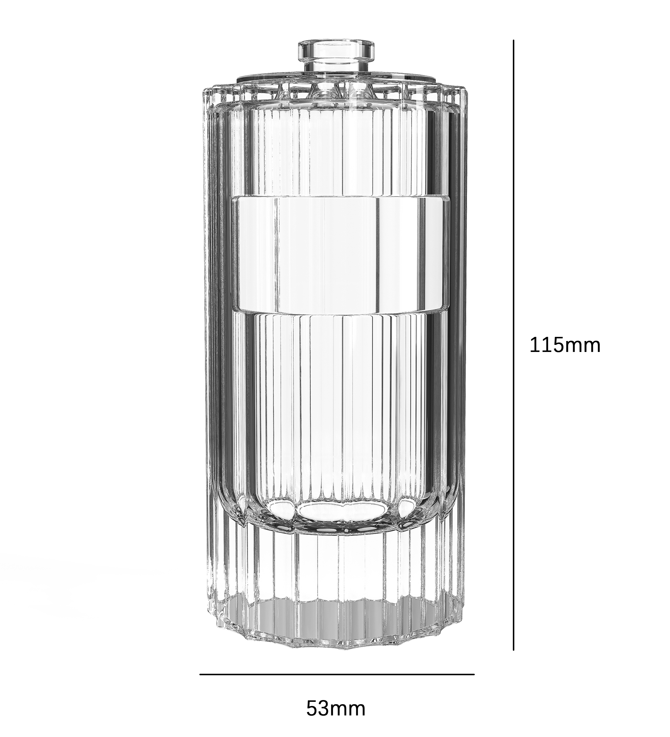 wholesale luxury 30ml 50ml 100ml empty square Glass perfume spray bottles