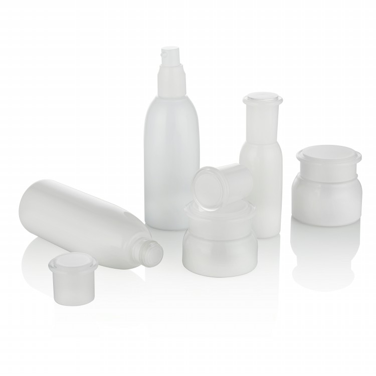 wholesale luxury 5-100 g cosmetic creams and lotions white glass jar