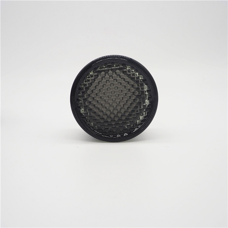 wholesale luxury black colored skincare empty round shape 50ml 30ml custom men cream glass jar