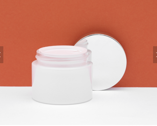 wholesale luxury cosmetic packaging containers white glass toner 30g 50g 30ml 100ml 120ml cream jar and lotion pump bottle