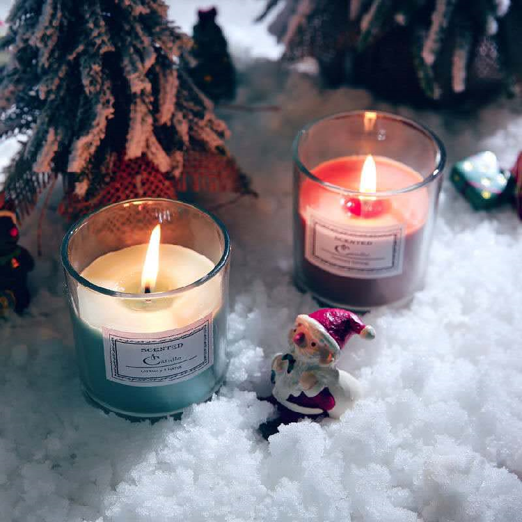 wholesale luxury custom empty matte black candle holder metal frosted glass candle jars with wooden lids in bulk