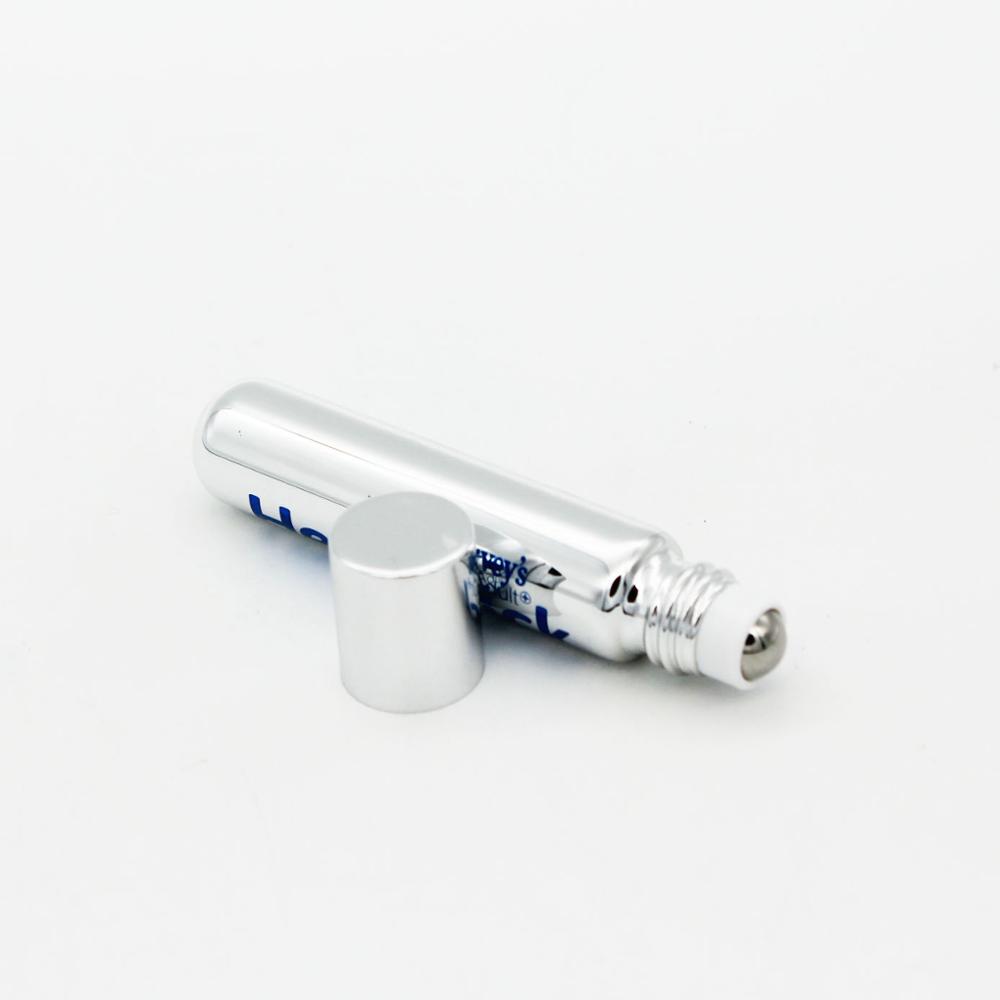 wholesale luxury empty uv essential oil eye cream 5ml 6ml stainless roll on glass bottle