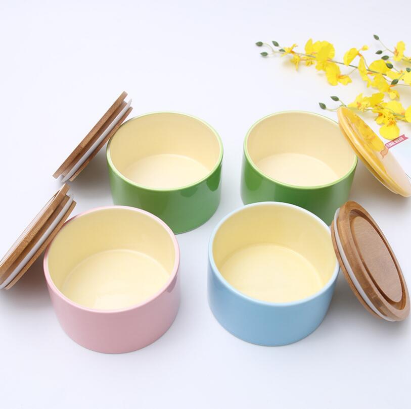 wholesale luxury porcelain candy jar ceramic storage box decoration