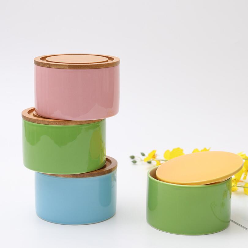 wholesale luxury porcelain candy jar ceramic storage box decoration