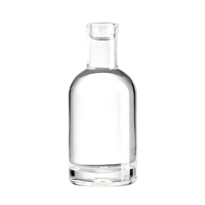 wholesale matte black gin bottle 100ml 200ml 375ml 500ml 1000ml 750ml glass bottle cork gin bottles engraved