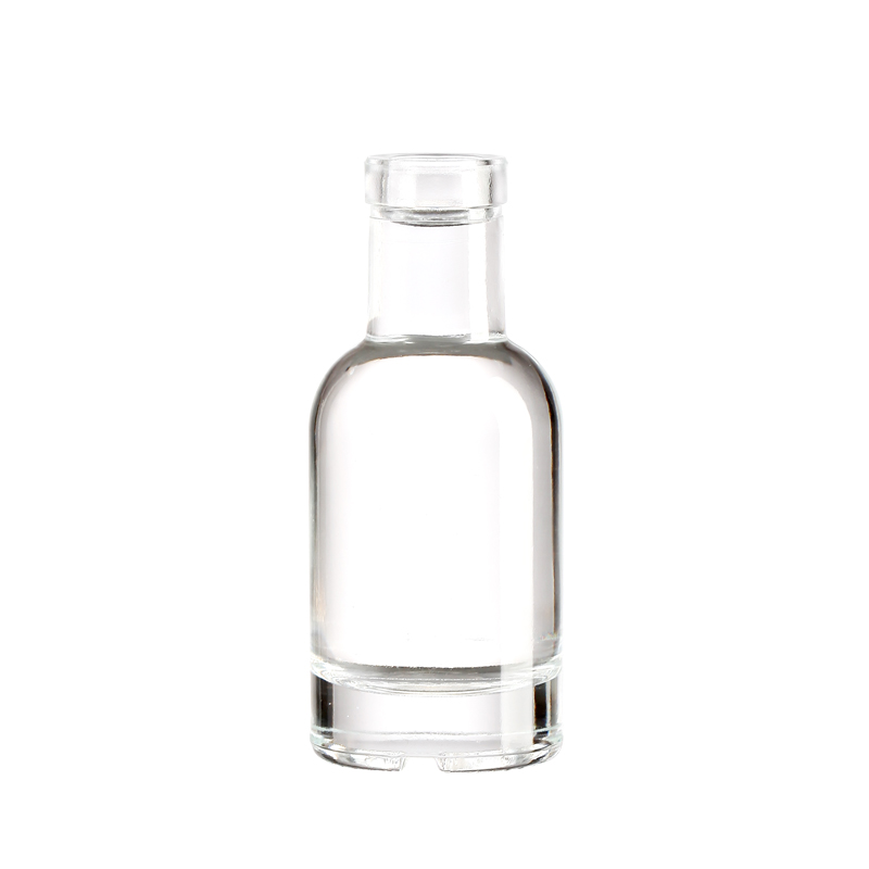 wholesale matte black gin bottle 100ml 200ml 375ml 500ml 1000ml 750ml glass bottle cork gin bottles