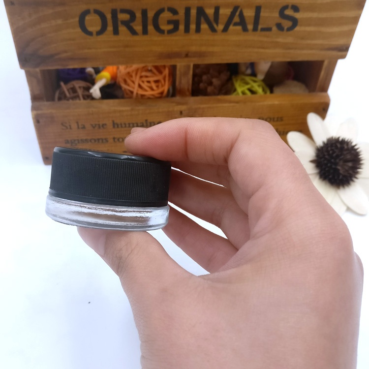 wholesale mini Concentrate container 9ml empty child proof herbs weeds stash jar 7ml small child resistant glass bottle for CBD