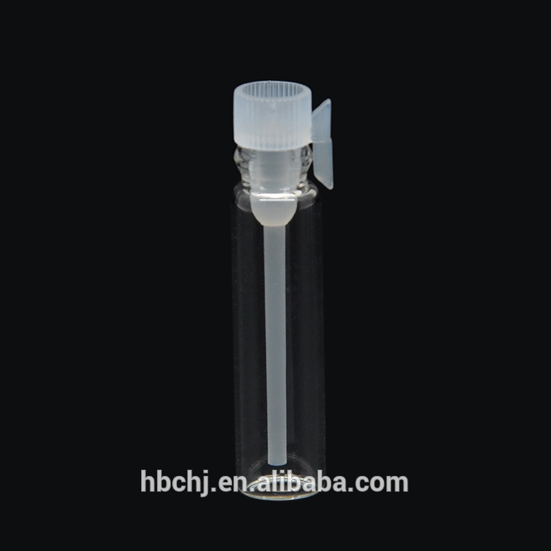wholesale mini cosmetic fragrance oil sample tester glass bottle vials 0.5ml 1ml 2ml 3ml