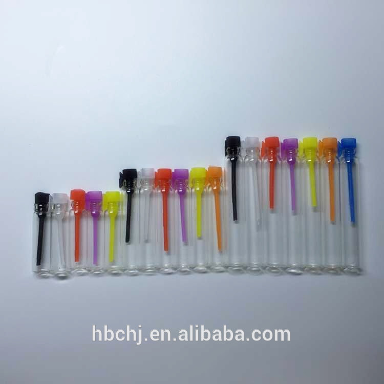 wholesale mini cosmetic fragrance oil sample tester glass bottle vials 0.5ml 1ml 2ml 3ml