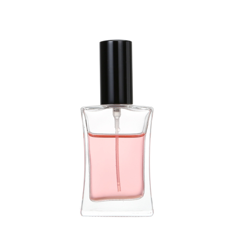 wholesale multi-capacity refillable travel custom cheap empty cosmetic glass perfume spray bottles