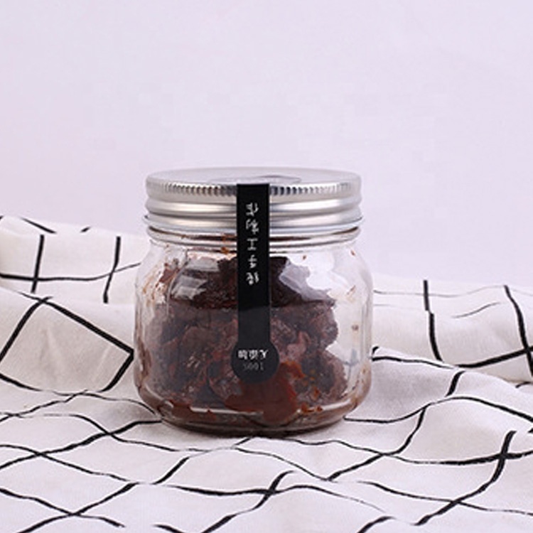 wholesale new products 100ml 4oz 150ml airtight glass wide mouth jar with tinplate lids for kitchen food bath salt DIY container