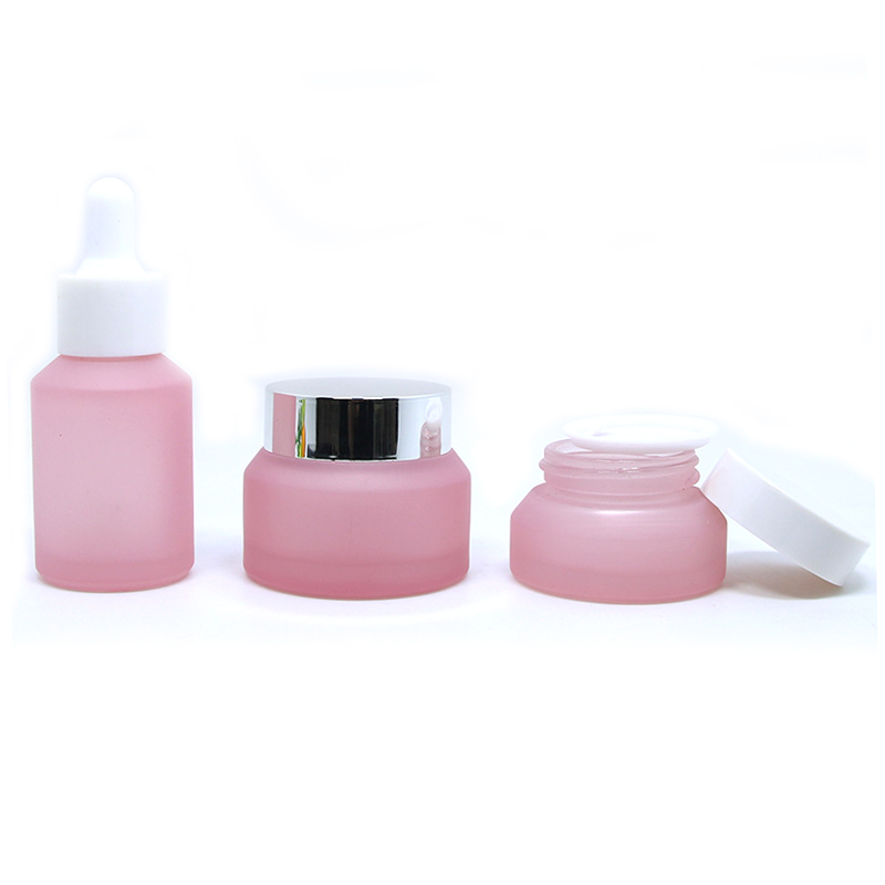 wholesale new type serum 30ml pink glass dropper bottle for essential oil