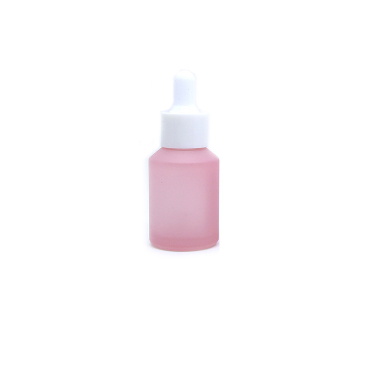 wholesale new type serum 30ml pink glass dropper bottle for essential oil
