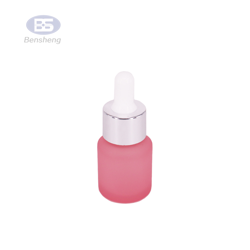 wholesale new type serum 30ml pink glass dropper bottle for essential oil