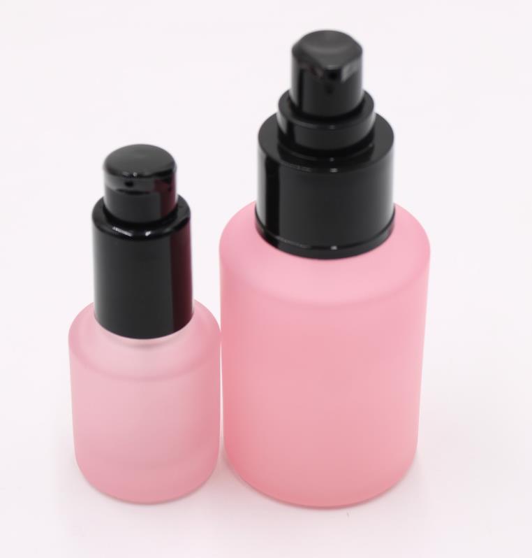 wholesale new type serum 30ml pink glass dropper bottle for essential oil