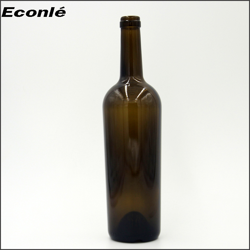 wholesale odd-shaped glass wine bottle 750 ml 75cl 500 ml 375 ml 1L brown wine glass bottle