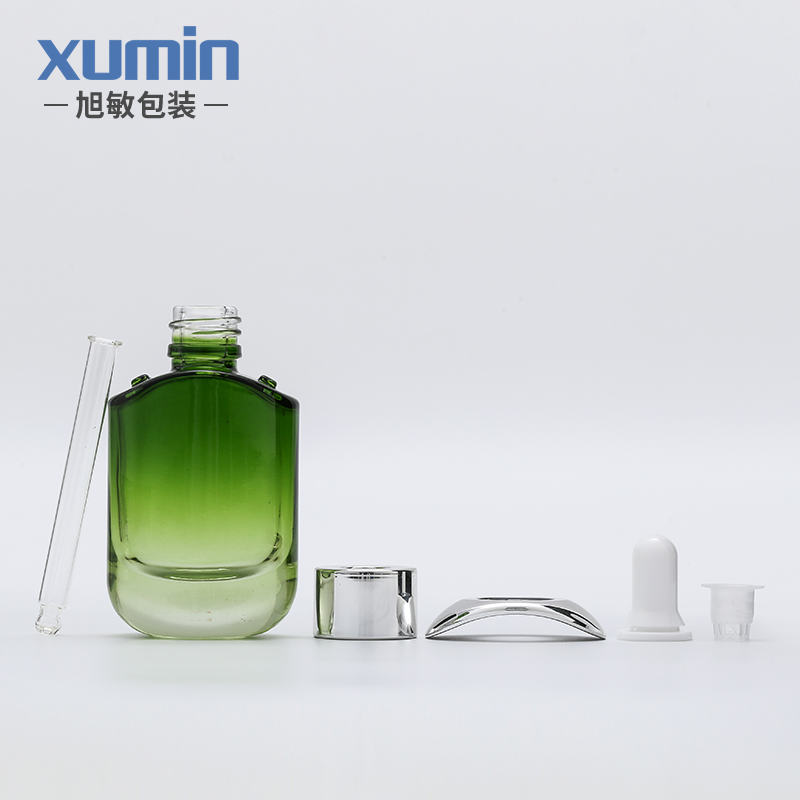 wholesale packaging white 30ml dropper bottle for cosmetic glass bottle
