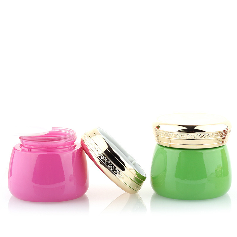 wholesale pink blue clear jar balm container 100g 200 gram cream jar