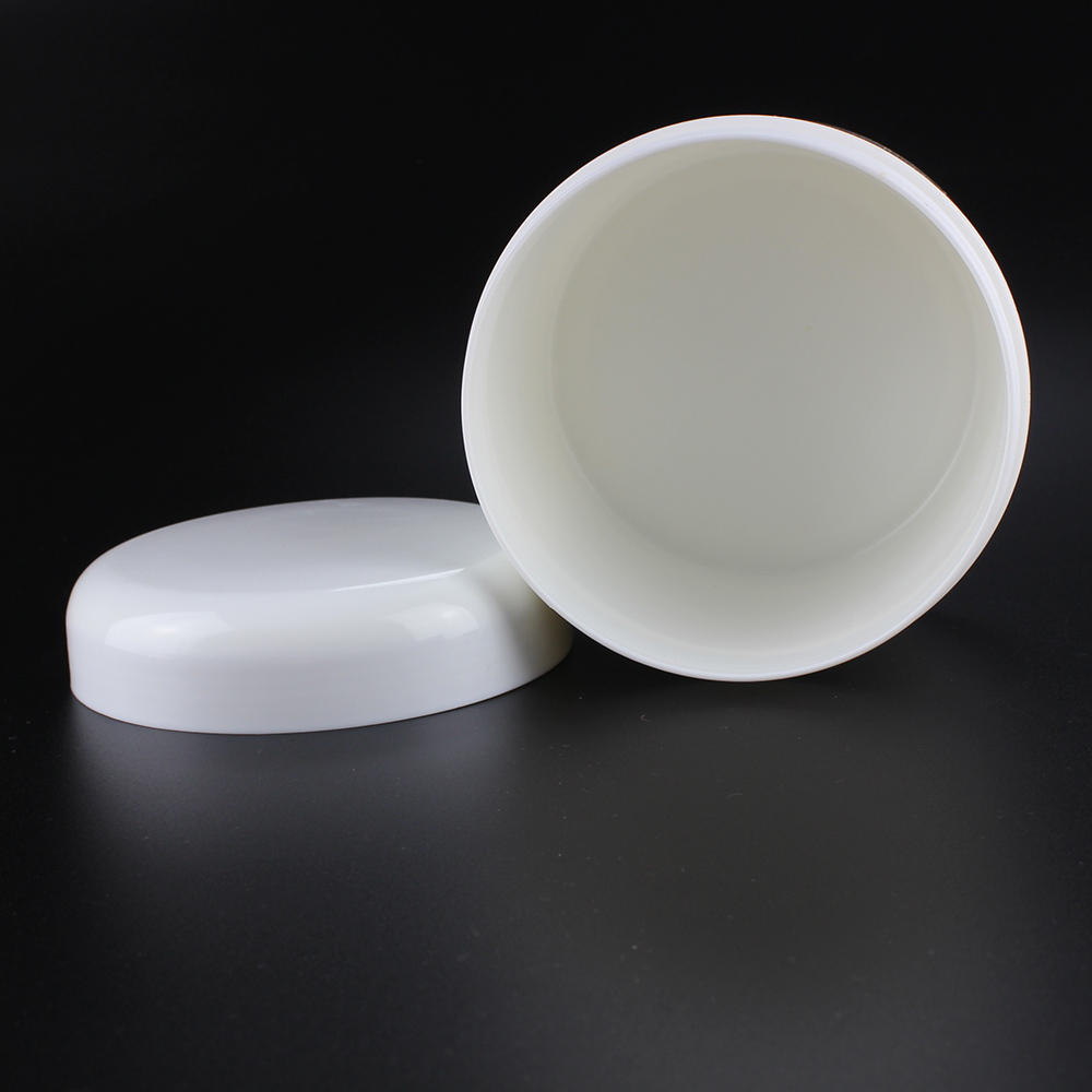 wholesale plastic 50ml PP white jar with lids, empty cosmetic 50g plastic jar for sale