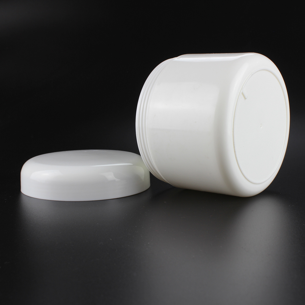 wholesale plastic 50ml PP white jar with lids, empty cosmetic 50g plastic jar for sale