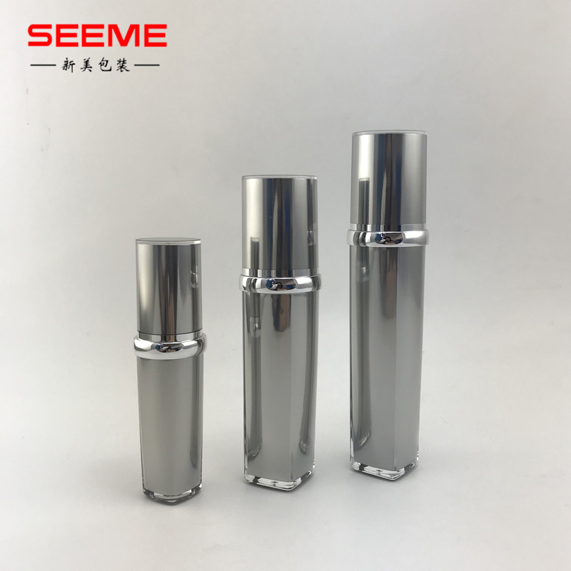 wholesale plastic bottles 30ml empty special square shape lotion pump bottle