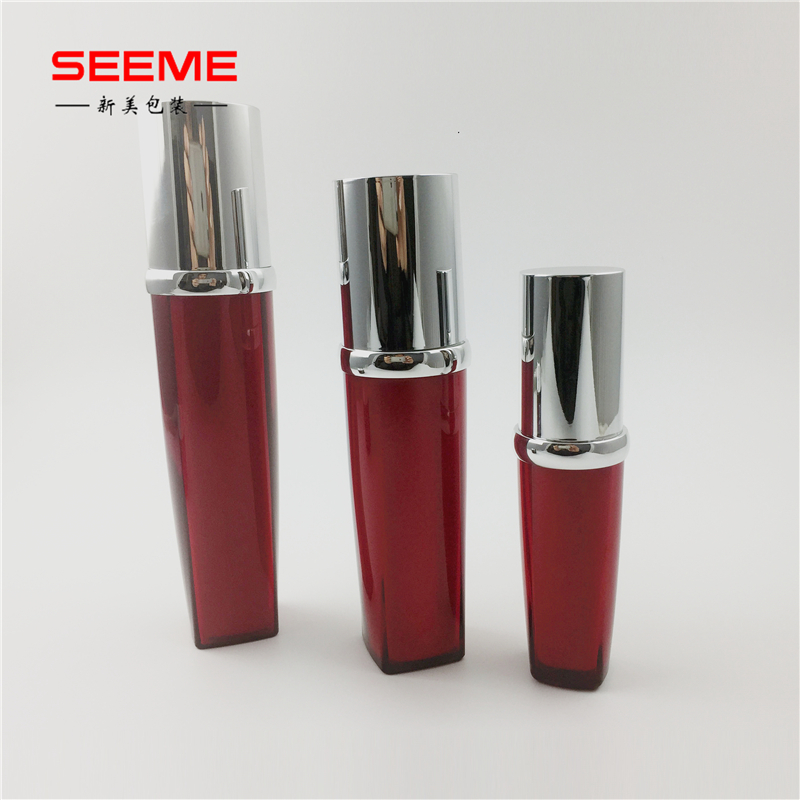 wholesale plastic bottles 30ml empty special square shape lotion pump bottle