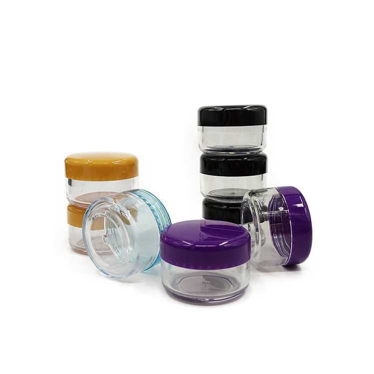 wholesale ps jar free sample 5g cream container 5 ml travel size 5ml cosmetic jar