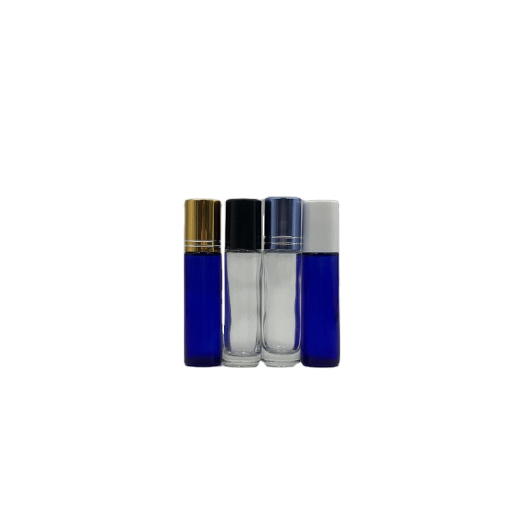 wholesale roller ball bottle essential oil 10ml clear empty roll on bottle with cap