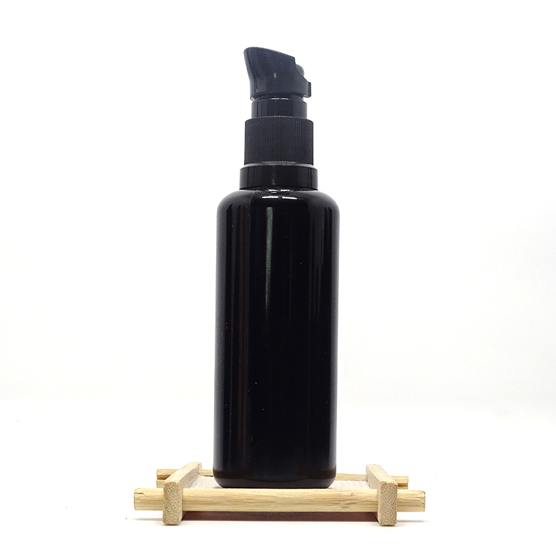 wholesale round empty dark violet glass bottle for uv protection IN STOCK