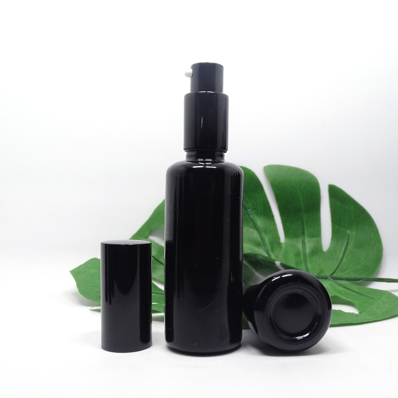 wholesale round empty dark violet glass bottle for uv protection IN STOCK