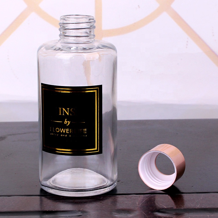 wholesale round glass reed diffuser bottle glass aroma bottle