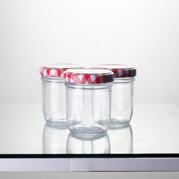 wholesale round shape food grade glass containers 8oz glass jars for canning