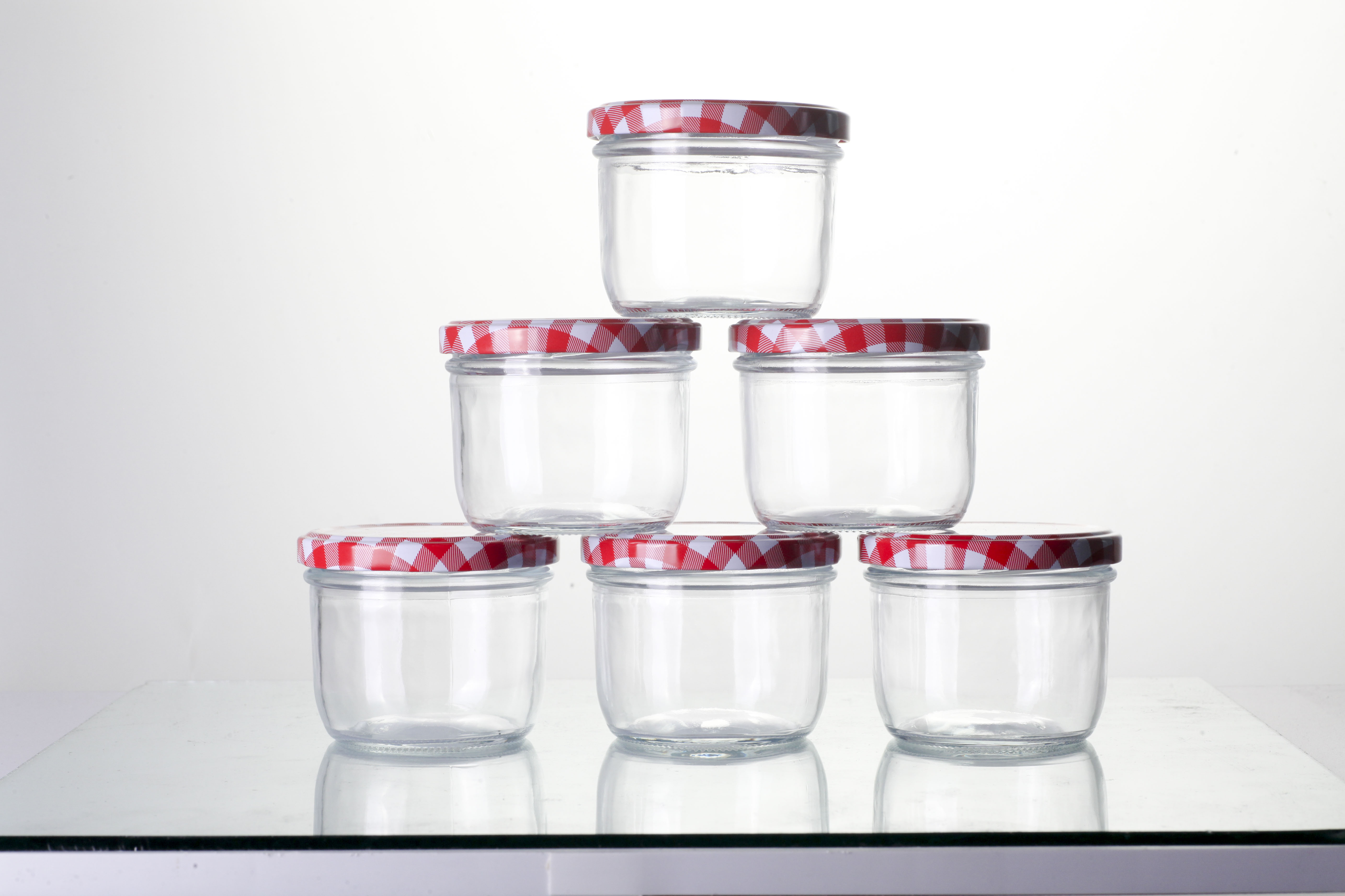 wholesale round shape food grade glass containers 8oz glass jars for canning