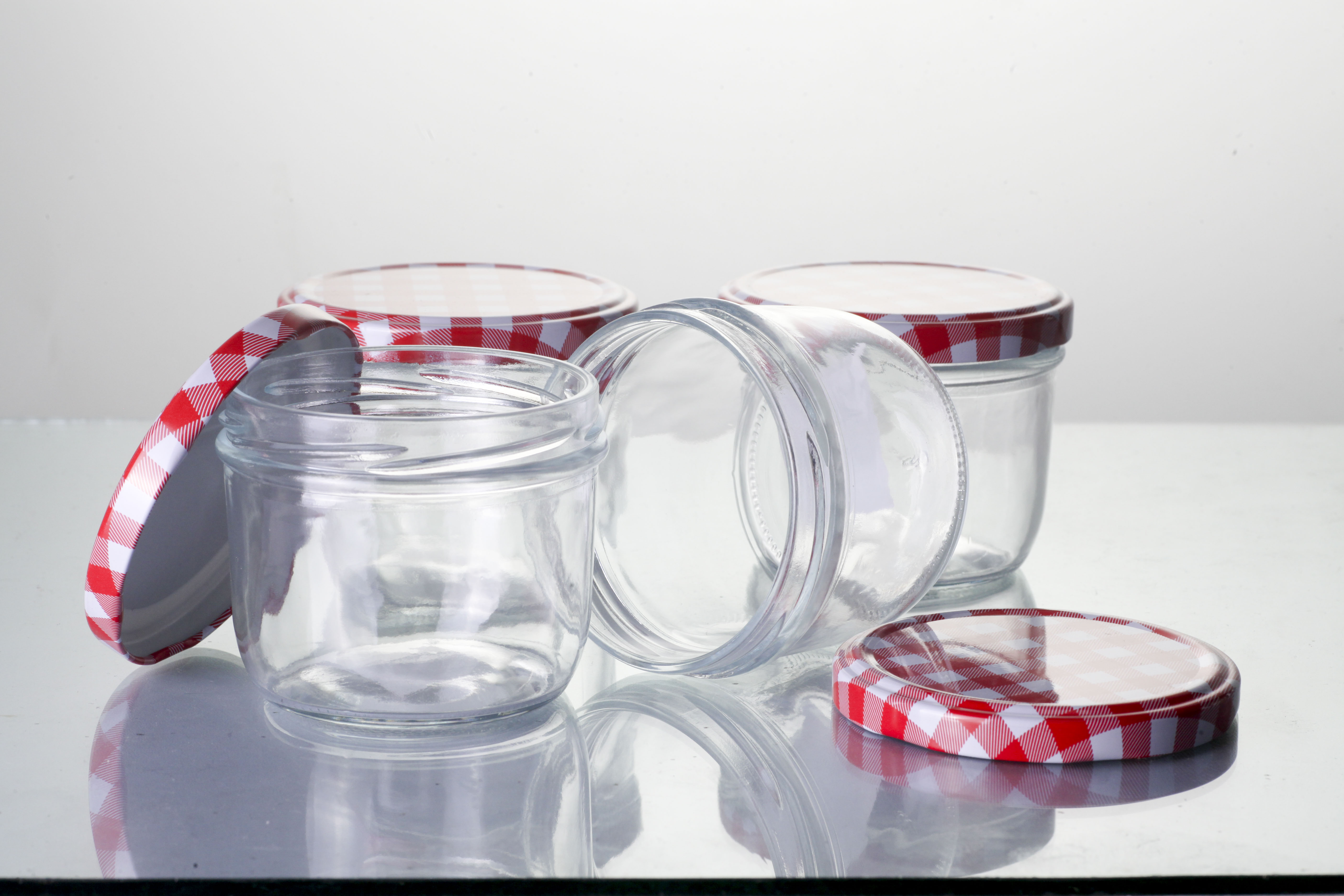 wholesale round shape food grade glass containers 8oz glass jars for canning