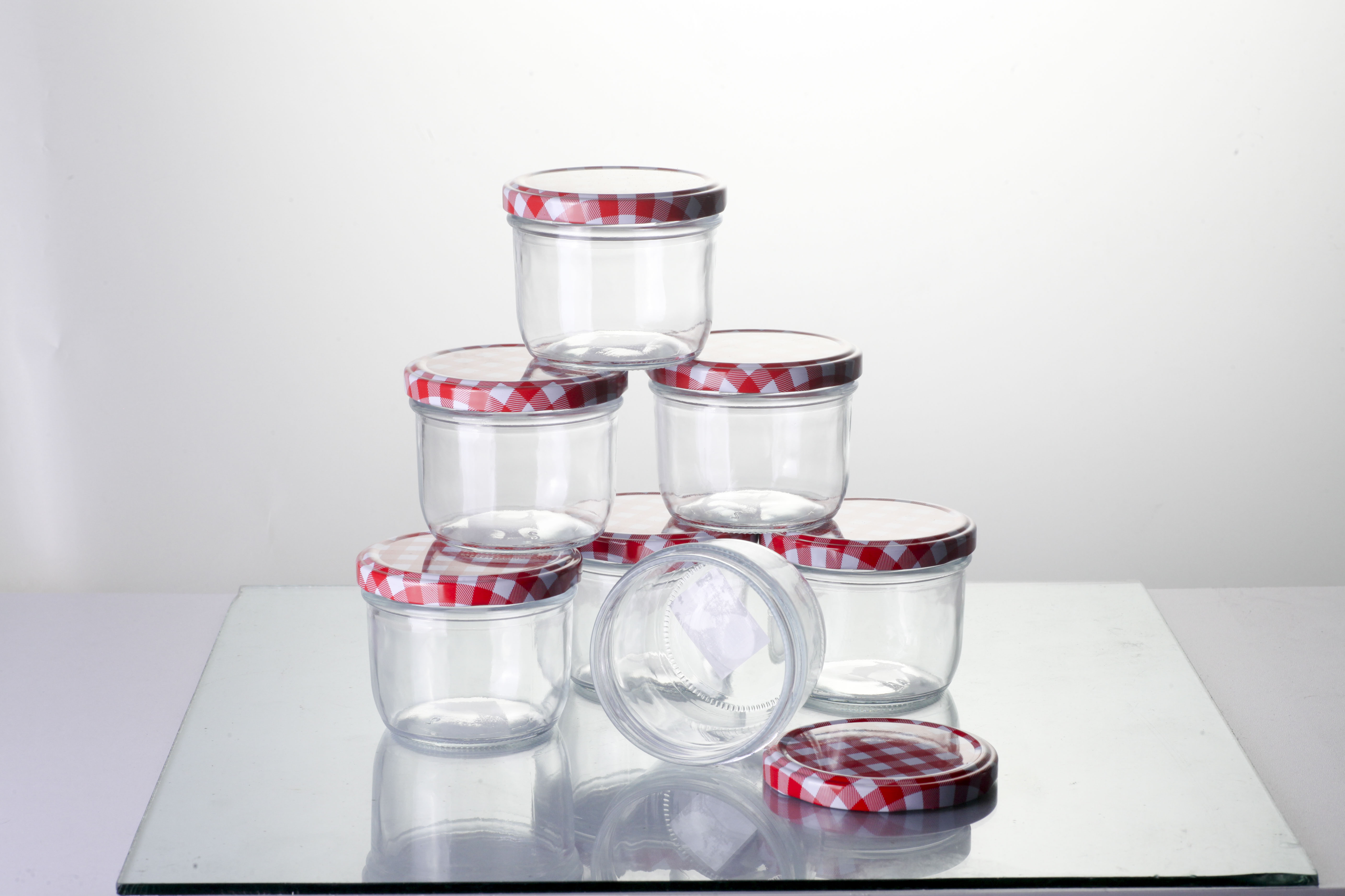 wholesale round shape food grade glass containers 8oz glass jars for canning
