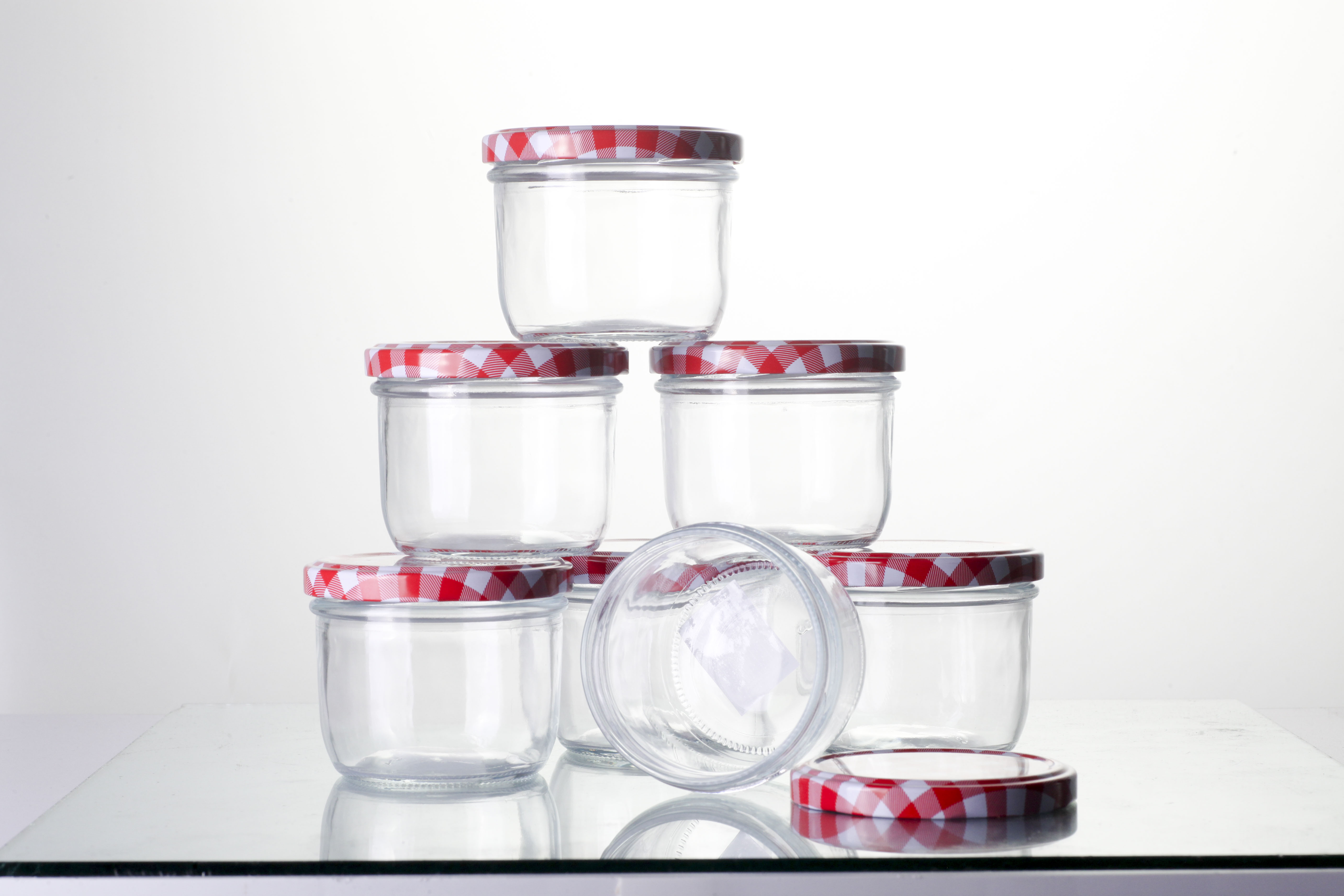 wholesale round shape food grade glass containers 8oz glass jars for canning
