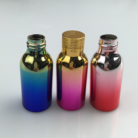 wholesale screen silk printing aluminum bottles luxury cosmetic bottle