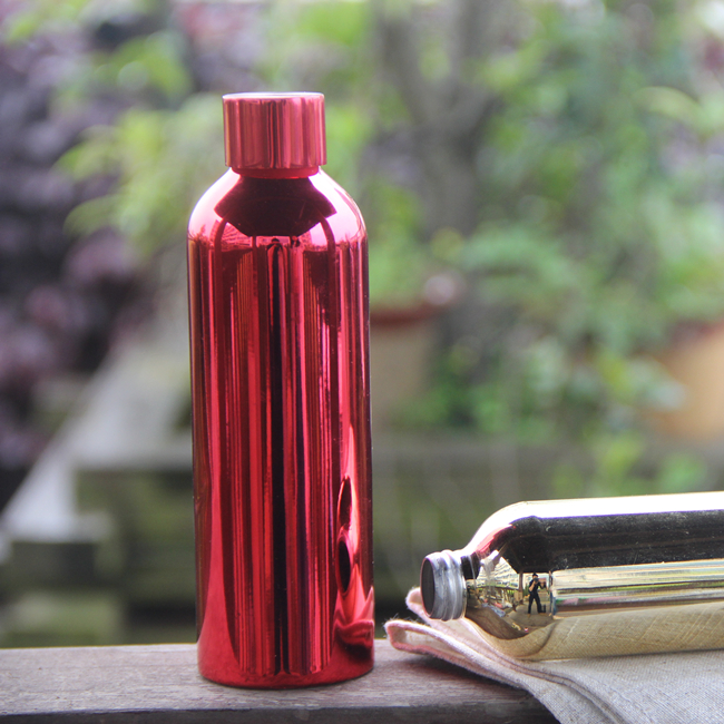 wholesale screen silk printing aluminum bottles luxury cosmetic bottle
